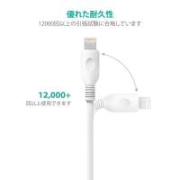 RAVPower ライトニングUSBケーブル Apple認証 0.9m,1.8m 2本セット